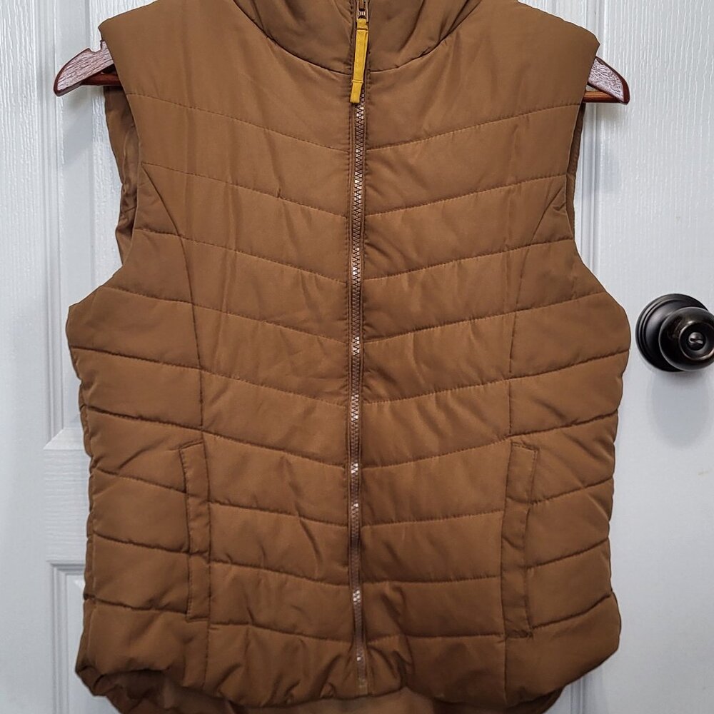 Aeropostale Tan Quilted Women's Vest
